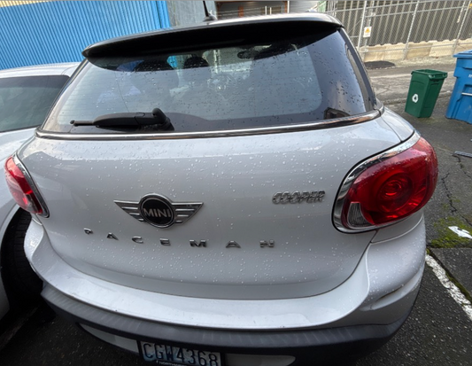 White Mini Parts Car